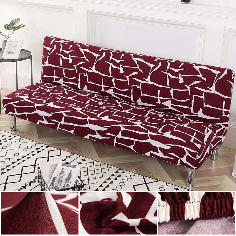 

Spandex Sofa Cover Without Armrest Folding Sofa Bed Cover Elastic Couch Cover Sofa Slipcovers for Living Room Modern Decor