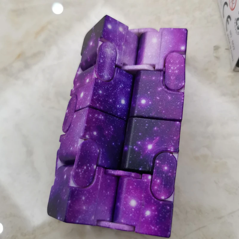 Starry Sky Infinity Anxiety Cube Sensory Autism ADHD Stress Relief Toys For Adults Children Novelty Gift Cubo Para La Ansiedad