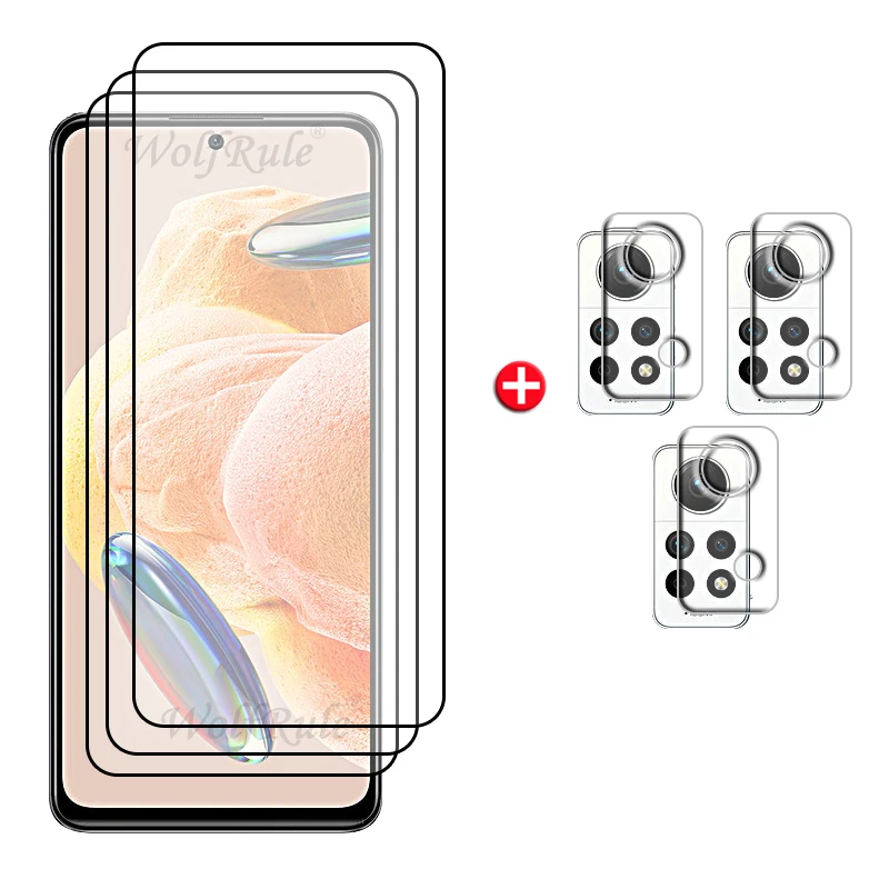 6-in-1 Full Coverage Screen and Lens Protector with Glue