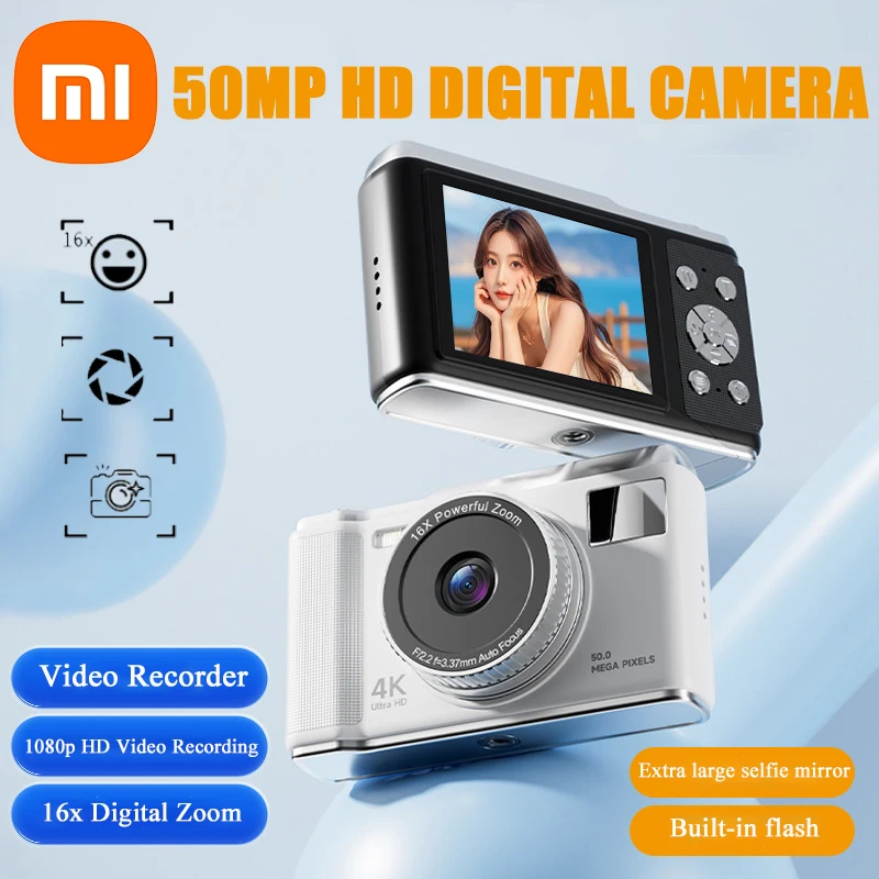Appareil Photo Numérique 48 MP 1080p Pour Enfants - Compact, Flash, Anti-secousses - Carte 32 Go Incluse - 7