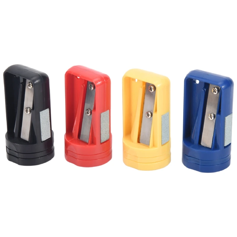 

Carpenter Pencil Sharpener- 4 Pack Manual Pencil Sharpener For Flat Carpenter Pencils , Portable Pencil Sharpening Tool