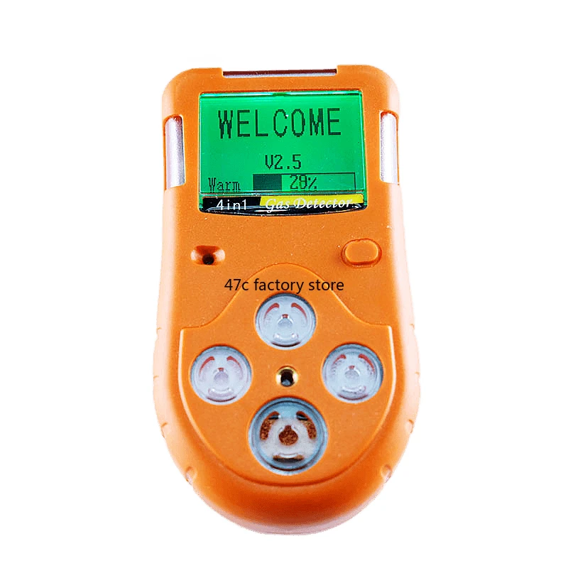 

For Li-ion Battery Portable Handheld 4 In1 EX O2 H2S NO2 Multi Gas Leak Detector For Pipes