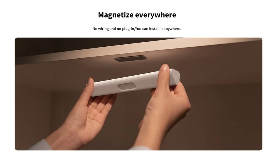 Induction LED Night Light Magnetic Installation with Human Body Light Sensor 2 L
