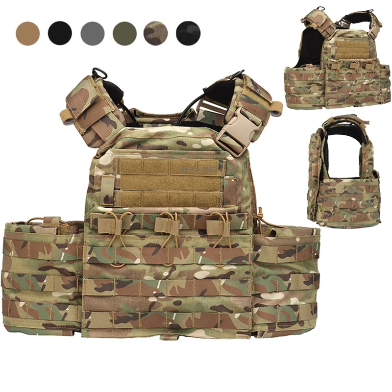 

Tactical Vest Molle Shooting Airsoft Hunting Paintball Sport Adjustable Vests Outdoor Cs Game Combat Waistcoat with Mag Pouches