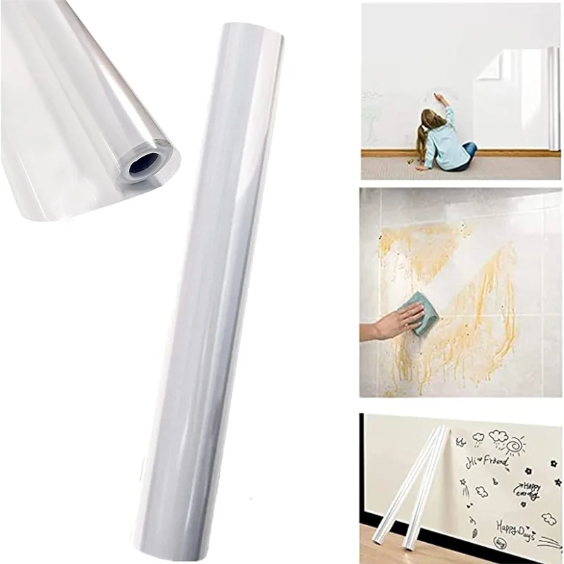 Wall Protective Film Scratch-resistant Anti-dirty Does Not Hurt The Wall Home Transparent Electrostatic Wall Protection Sticker - AliExpress