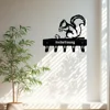 Hangers Wall Hook 1pc Squirrel Metal Key Holder Wall Hook Art Modeling Decorative Accessories Wall Mount Hook Keychain Crochet 1