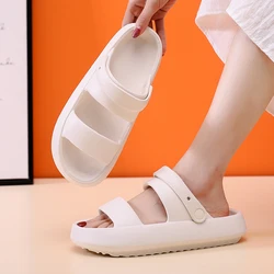 Rimocy Soft Bottom Cloud Slippers Women 2024 Summer Thick Soled Platform Sandals Woman Non Slip Bathroom Slippers Flip Flops