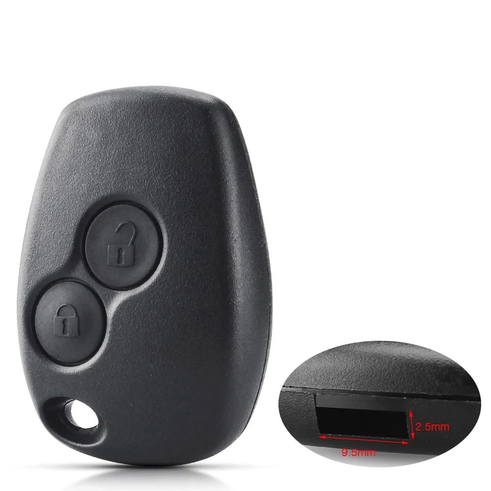 Key Case 2 Button For Renault Megane Modus Espace Laguna Duster Logan DACIA Sandero Fluence Clio Kangoo No Blade