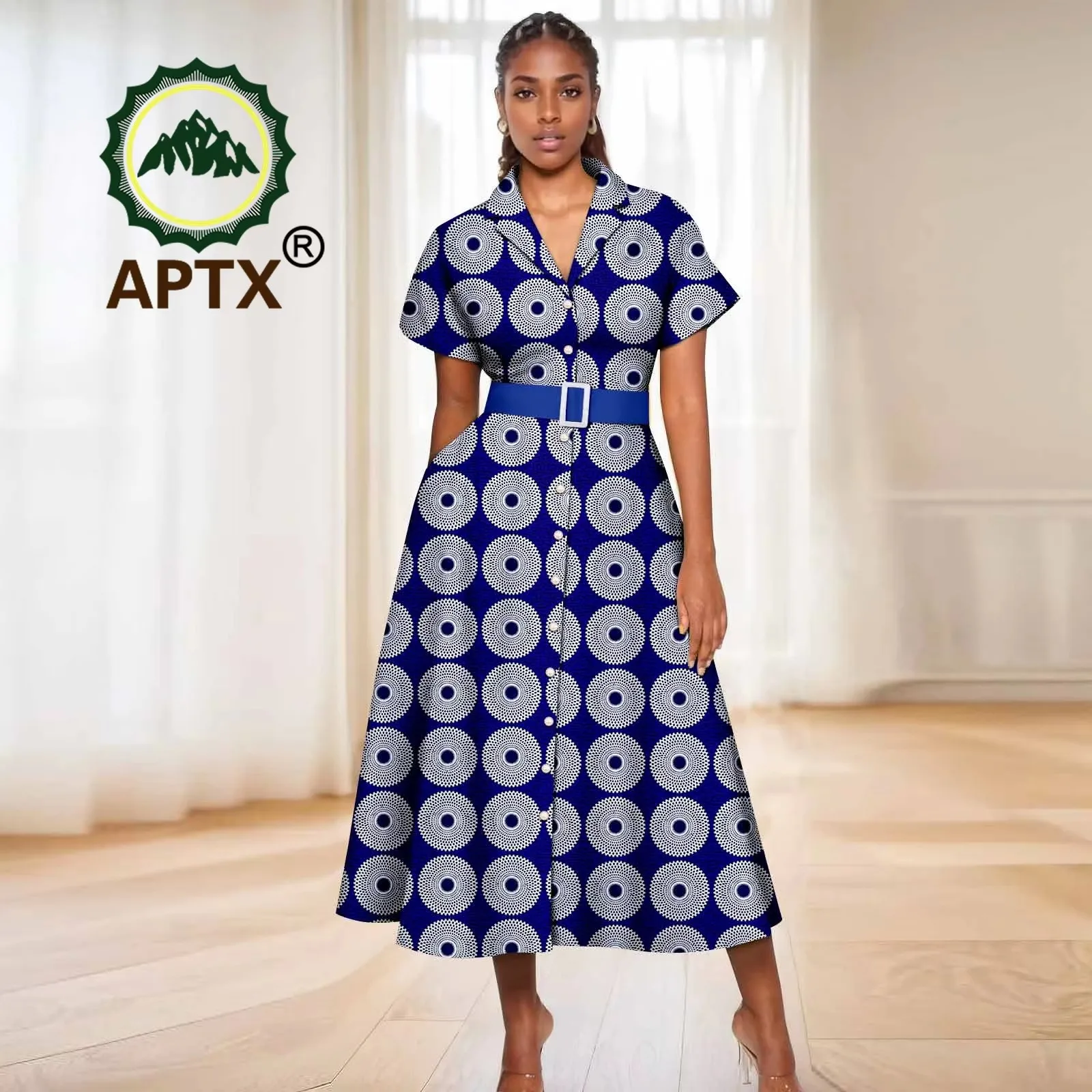 chinese dress ladies IFRAH AFRICAN PRINT DRESS