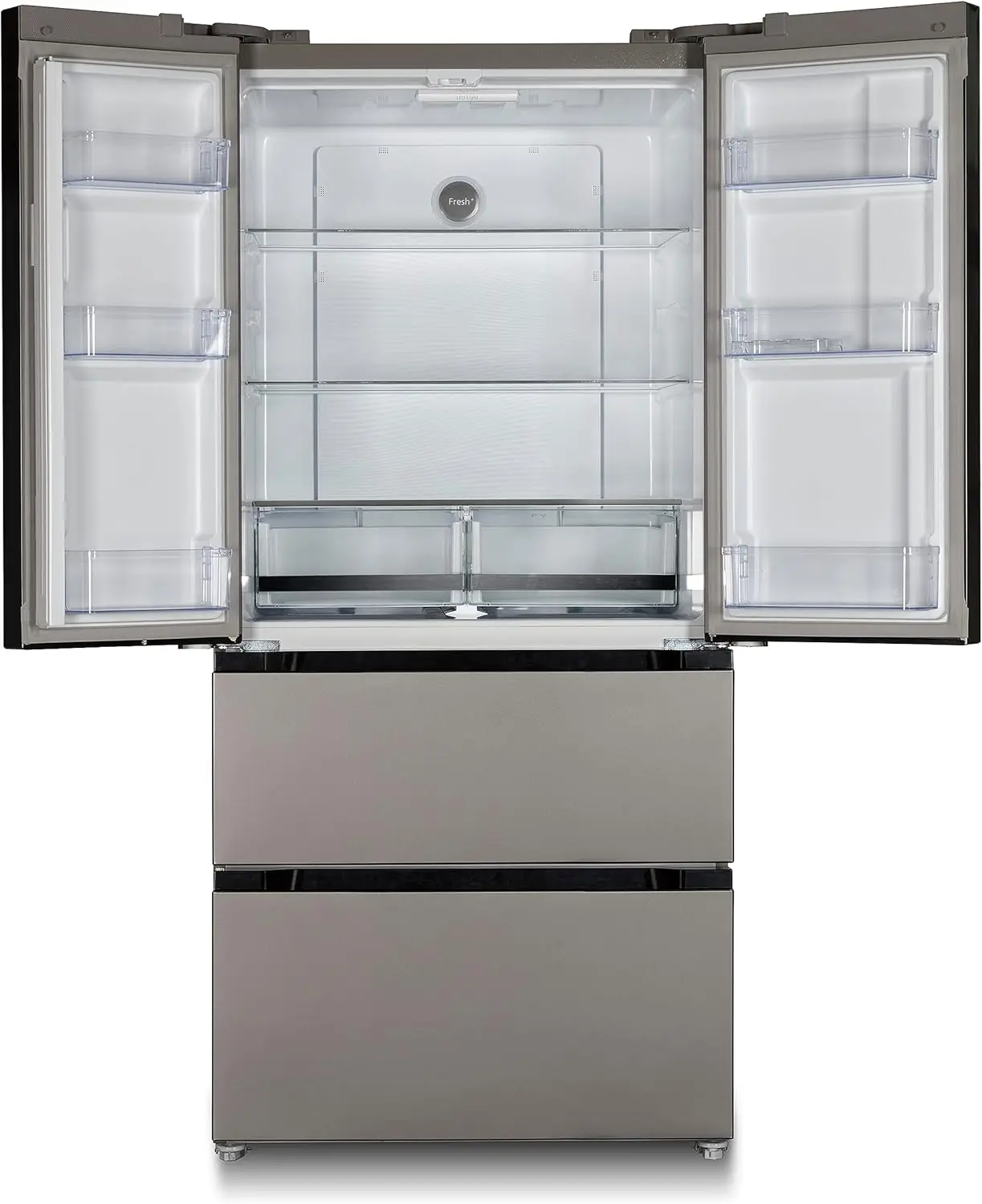 Frost Free French Door Refrigerator, 18-Cu.Ft, Metallic 2