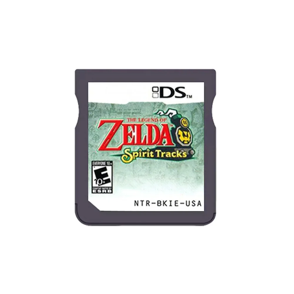 Verpackte NDS-Spielkarte Legend of Zelda Phantom Hourglass/Spirit Tracks USA-Version (R4-Version) ohne Anleitung – Detail 3