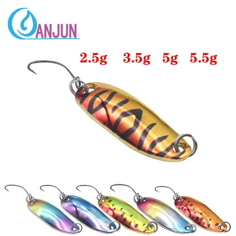 1PCS Löffel köder 2,5g 3,5g 5g Angeln Lockt Pesca Harten Köder Fluss Bach Süßwasser Bass hecht Forelle