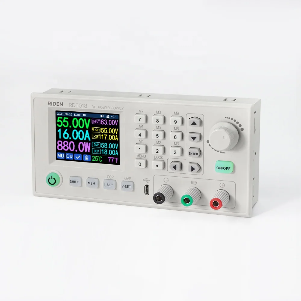 

RD6018 USB DC-DC Voltage Step Down Power Supply Module Buck Converter Voltmeter 60V 18A