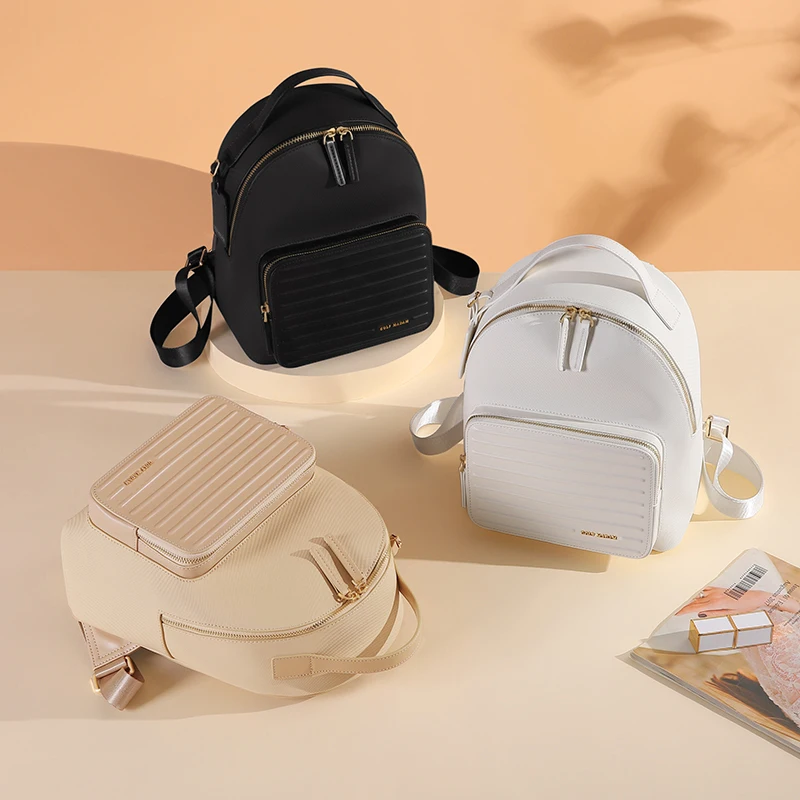 GOLF Women Backpack Bag Luxury Small Black pvc Leather Bags Adult Backbag Waterproof Elegant Mini School Backpack New Trend 2024 6