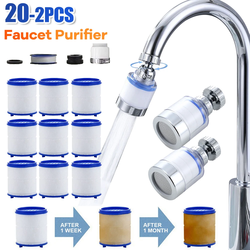 Pressurized Bubbler Filter Element Faucet Purifier Shower PP Cotton Filtration 2-20pcs for Kitchen
