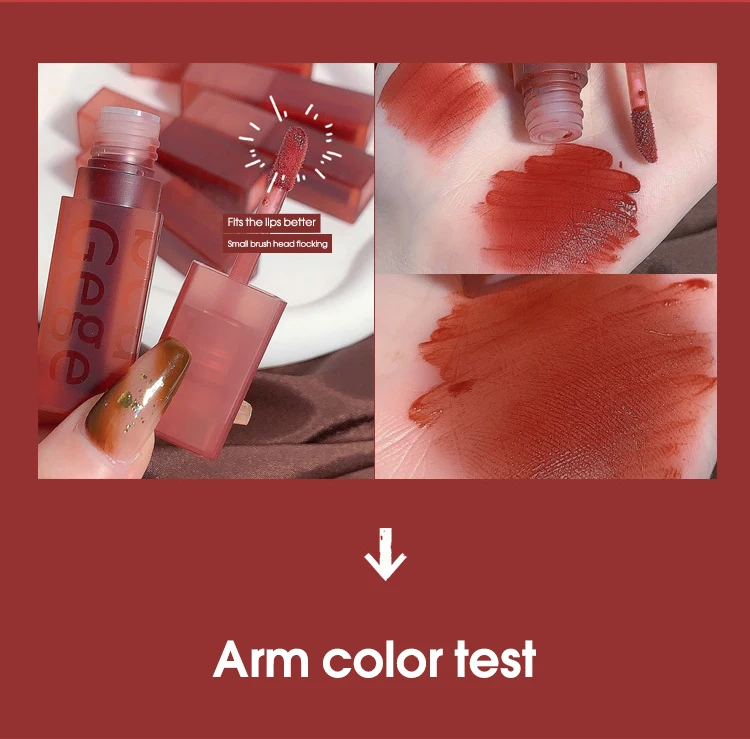 Description Picture 5 of itemGege bear Velvet Lip Glaze Velvet Soft Mist Matte Lasting, Non fading Lipstick Autumn and Winter