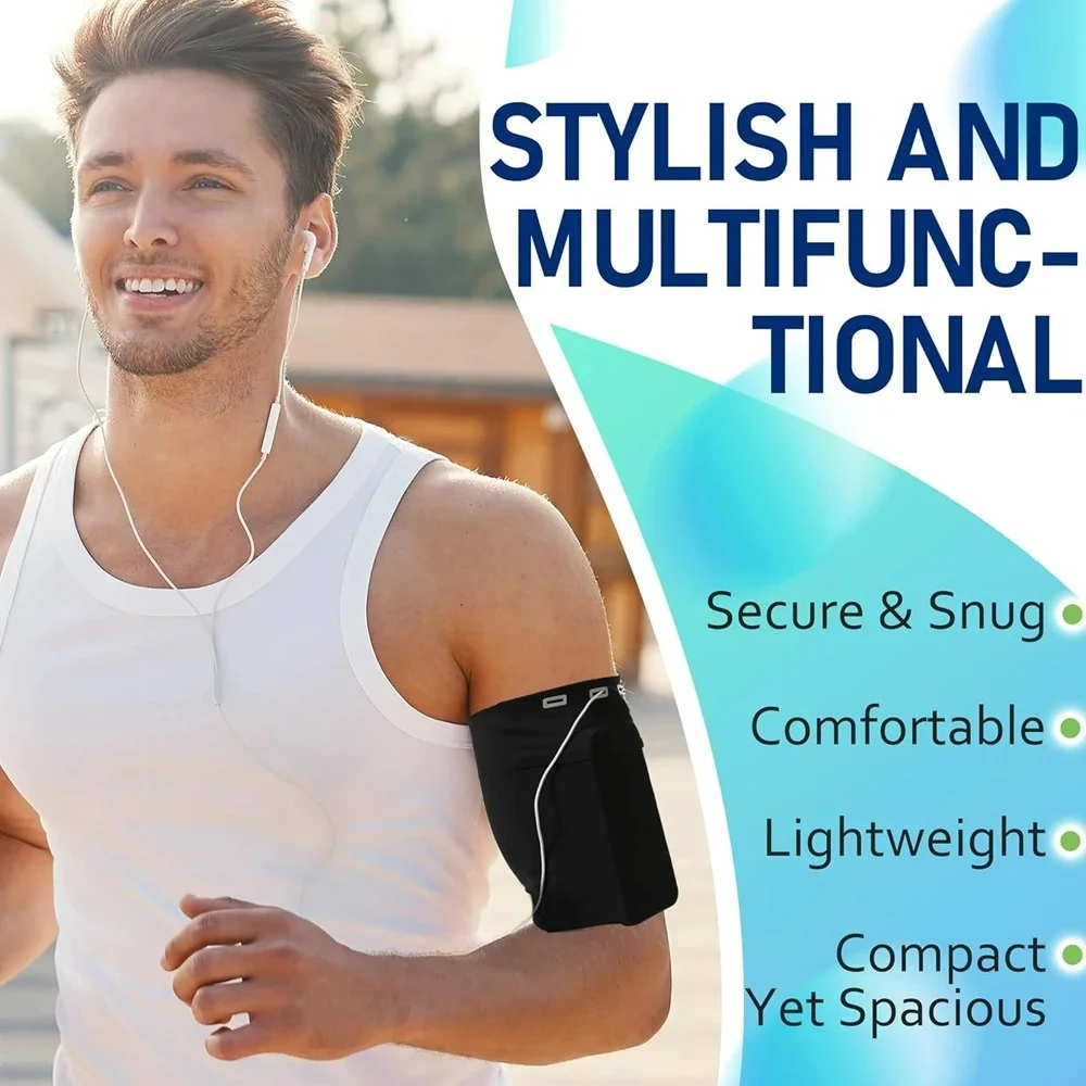 Cell Phone Arm Bands Sport Arm Bag Phone Holder for Running Phone Strap Armband  Phone Listen to music for Walking Hiking Biking