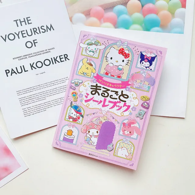 Cute Sanrio Stickers Book 24 Starting Account Material Stickers Kulome Big-eared Dog Cartoon Girl Stickers Decorative Toys 6