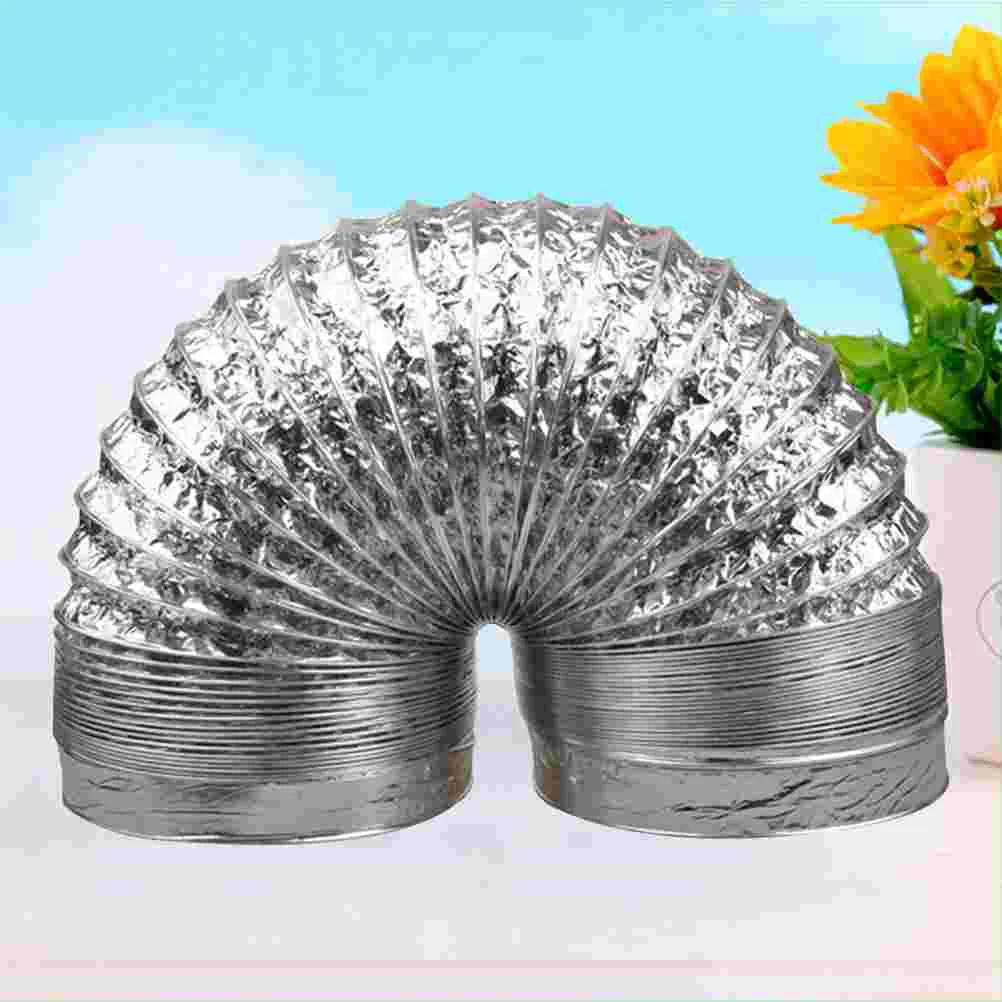 

Flexible Dryer Vent Exhaust Duct Hose - 5 Feet Long Aluminum Foil Vent Ducting for Heating, Cooling, and Ventilation