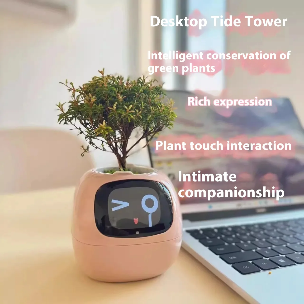 Ivy Intelligent Flowerpot Refreshing Plant Interaction Intelligent Robot Flowerpot Perceptual Interaction Companion Gifts