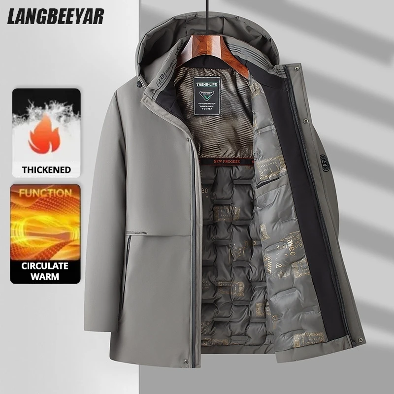 Top Grade Thick Fashion Casual Designer Outerwear Hooded Winter Warm Parka 1