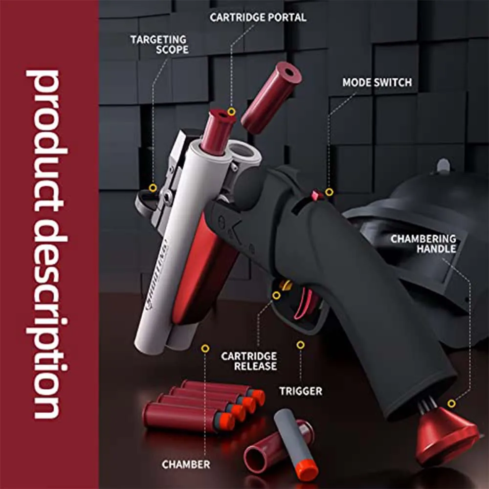 Outdoor Games Toy Gun Shell Ejection Shotgun For Boys Birthday Gift Shopify Tiktok Dropshiping 6