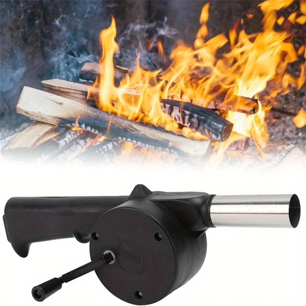 Hand Blower Household Barbecue Hair Dryer Outdoor Portable Barbecue Blower Small Hair Dryer Outdoor Accessories Tool hand blower bbq fan barbecue blower air blower