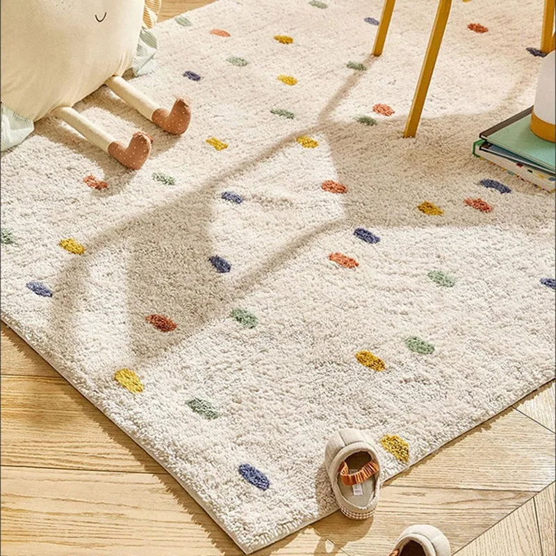 Large Area Living Room Carpet Cute Ins Simple Style Bedroom Bedside Rug Thick Plush Sofa Home Decoration Coffee Table Mats Ковер