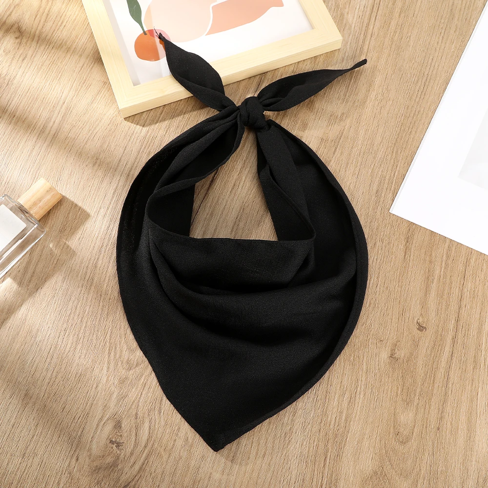 Haimeikang Solid Color Turban Hairbands Headband Women Elegant Black White Headwarps Fashion Girls Bandana Hair Accessories