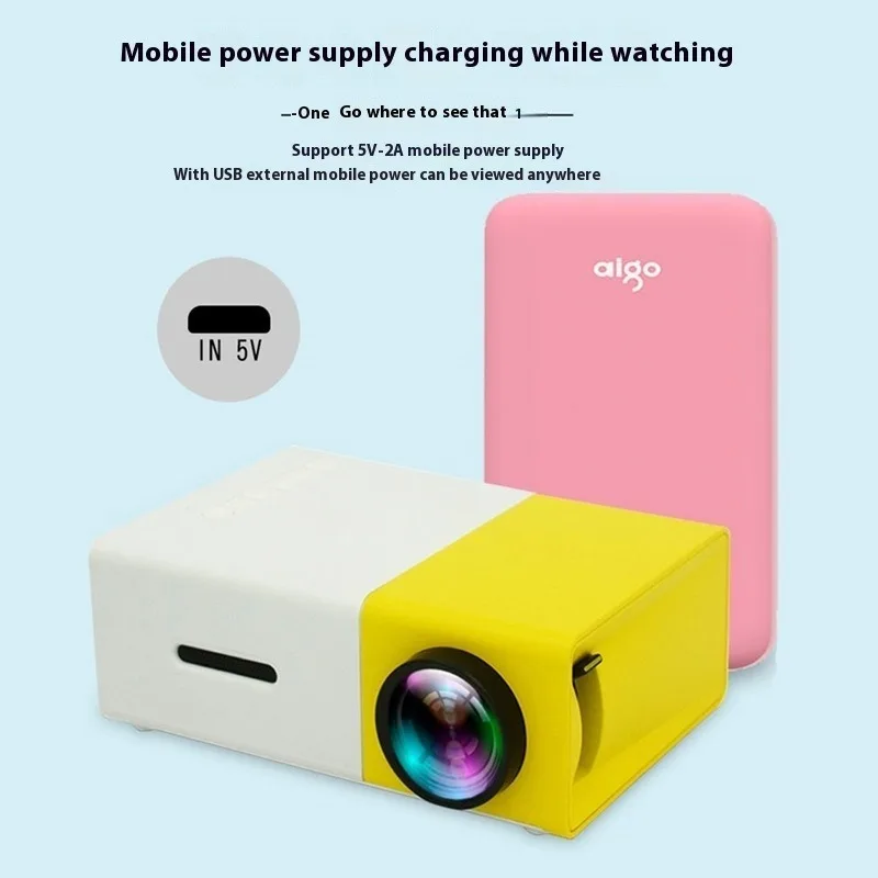 Bright 3000+ Lumen HD Mini Projector-Portable 3D-Ready, Multi-device Compatible Remote Portable Projector Cinema