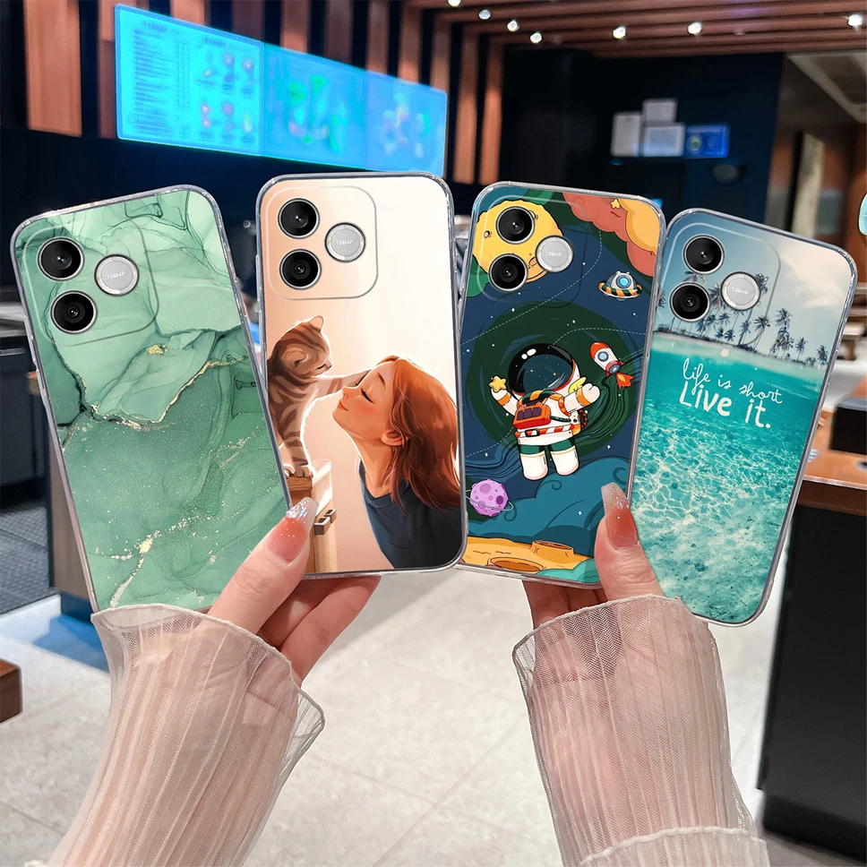 Refreshing Lemon Transparent Shockproof Soft TPU Silicone Phone Case