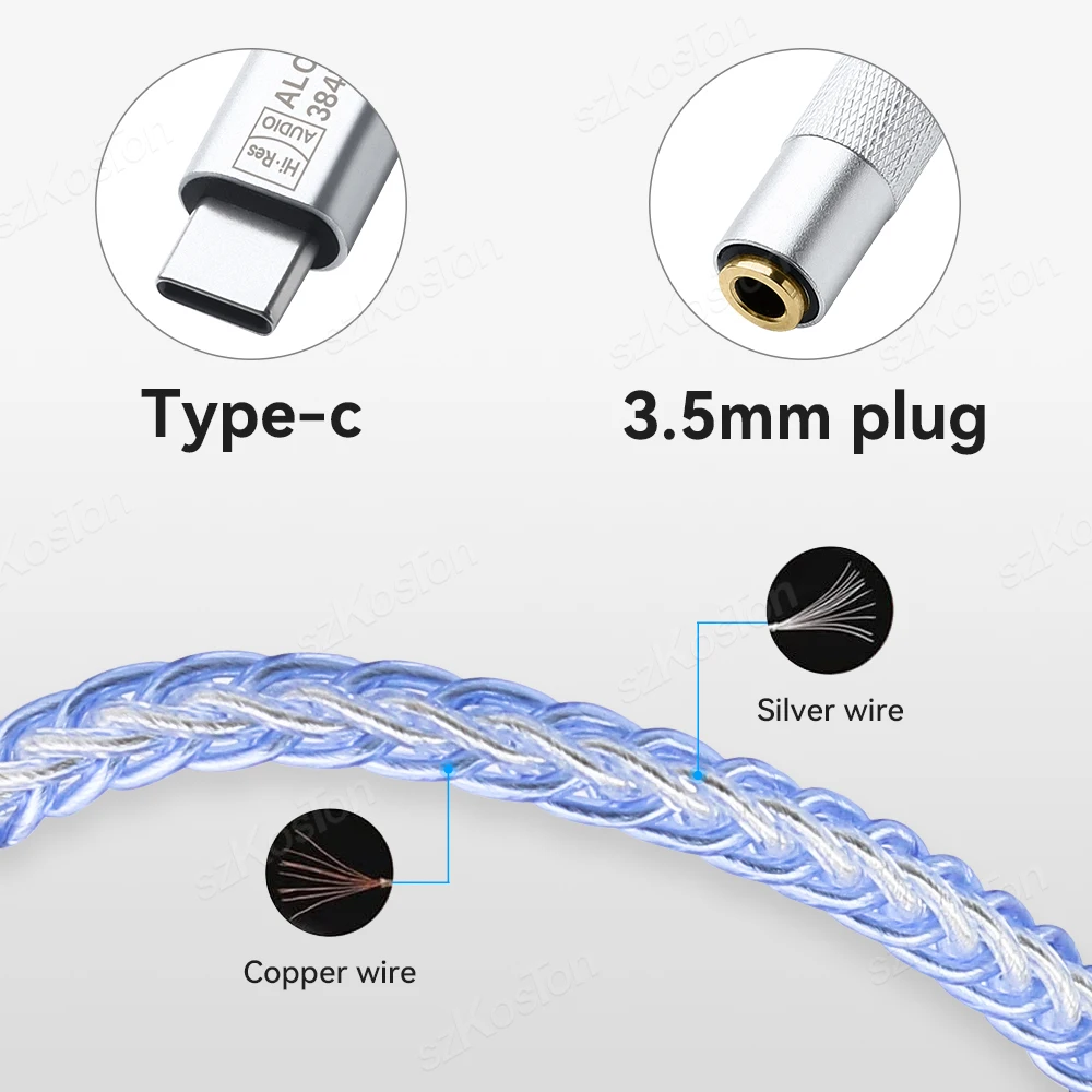 รูปสินค้า สายแปลงเสียง Type-C เป็น 3.5 มม. คุณภาพ HiFi