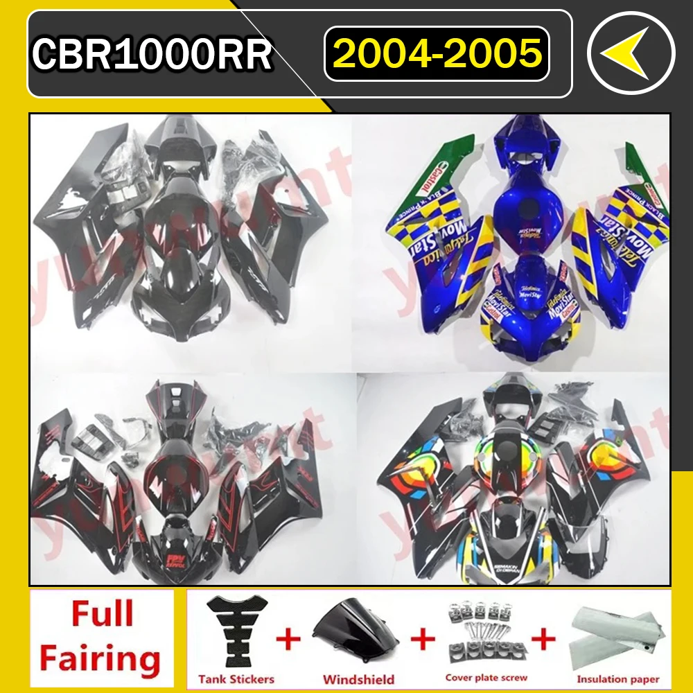

Motorcycle Fairing Set Body Kit Plastic For HONDA CBR1000RR CBR 1000RR CBR1000 RR 2004 2005 Accessories Injection Bodywork Whit