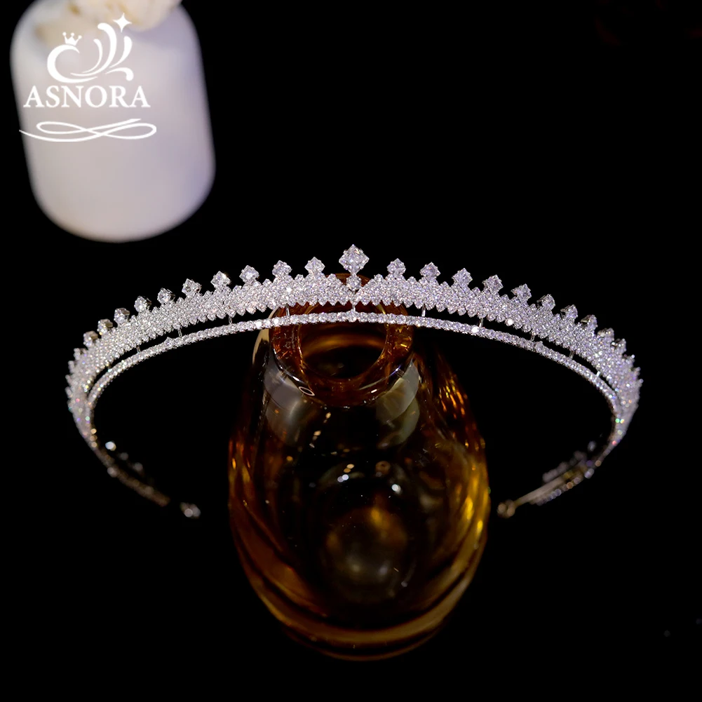 Hair accessories party crown hats 3A Cubic Zirconia Princess Wedding Tiaras Brides Lengthen Crowns Birthday Headwear Crystal Headdresses for Girlfriend Jewelry