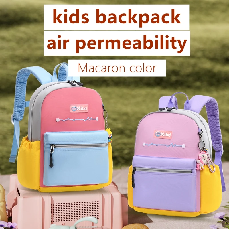 

Kindergarten Schoolbag Kids Preschools Backpack Elementary School Bag Macaron Children's Bag Boy Bookbag Girls Knapsack Packet