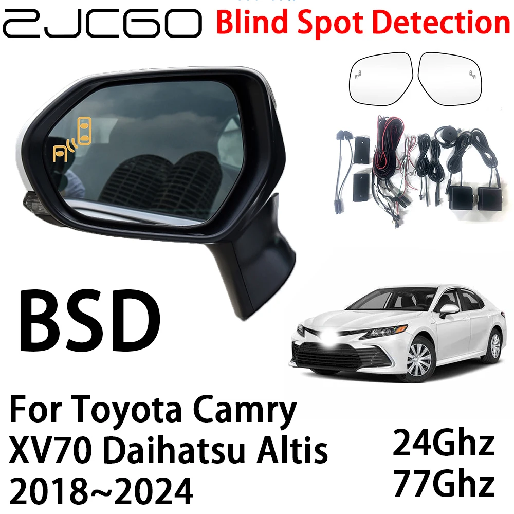 ZJCGO Car BSD Radar Warning System Blind Spot Detection Safety Driving Alert for Toyota Camry XV70 Daihatsu Altis ~