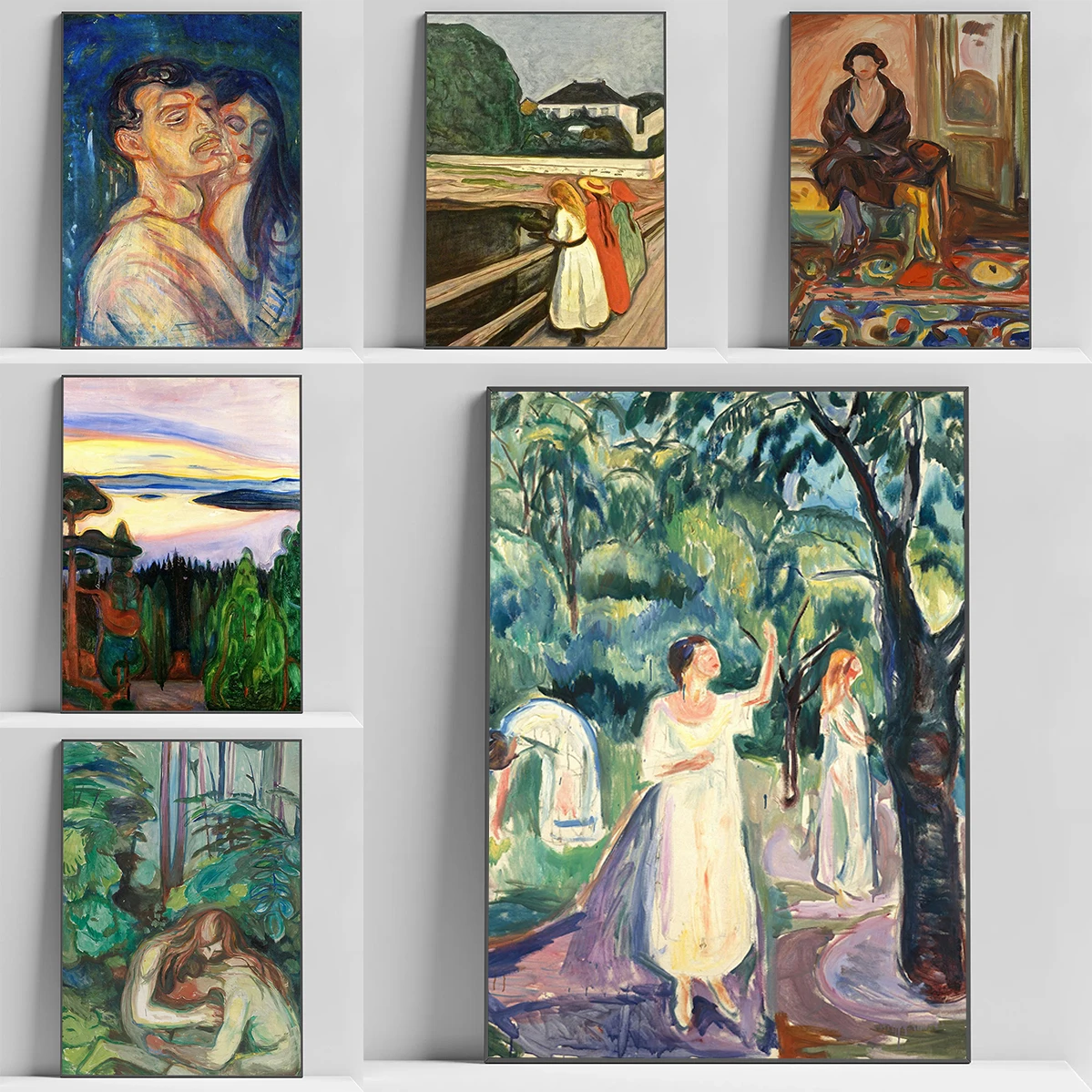 

Edvard Munch Art Painting Poster Home Decor Posters for Wall Decororation Living Room Decoration Decorative Paintings Print Home
