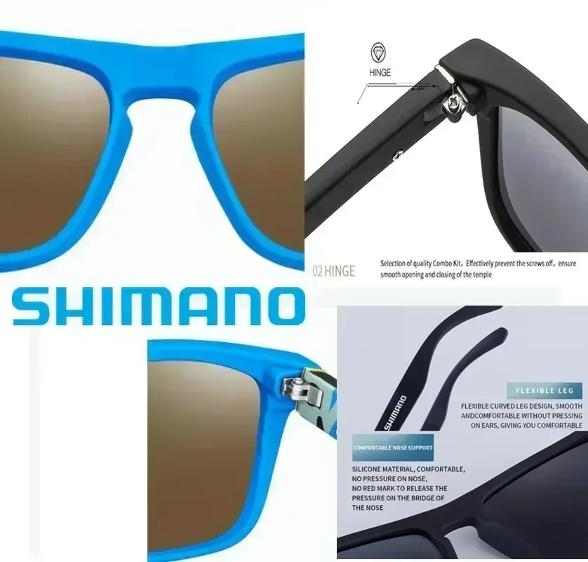 Shimano Polarized Sunglasses UV400 Protection for Men and Women Outdoor Hunting Fishing Driving Bicycle Sunglasses Optional Box polarized sunglasses