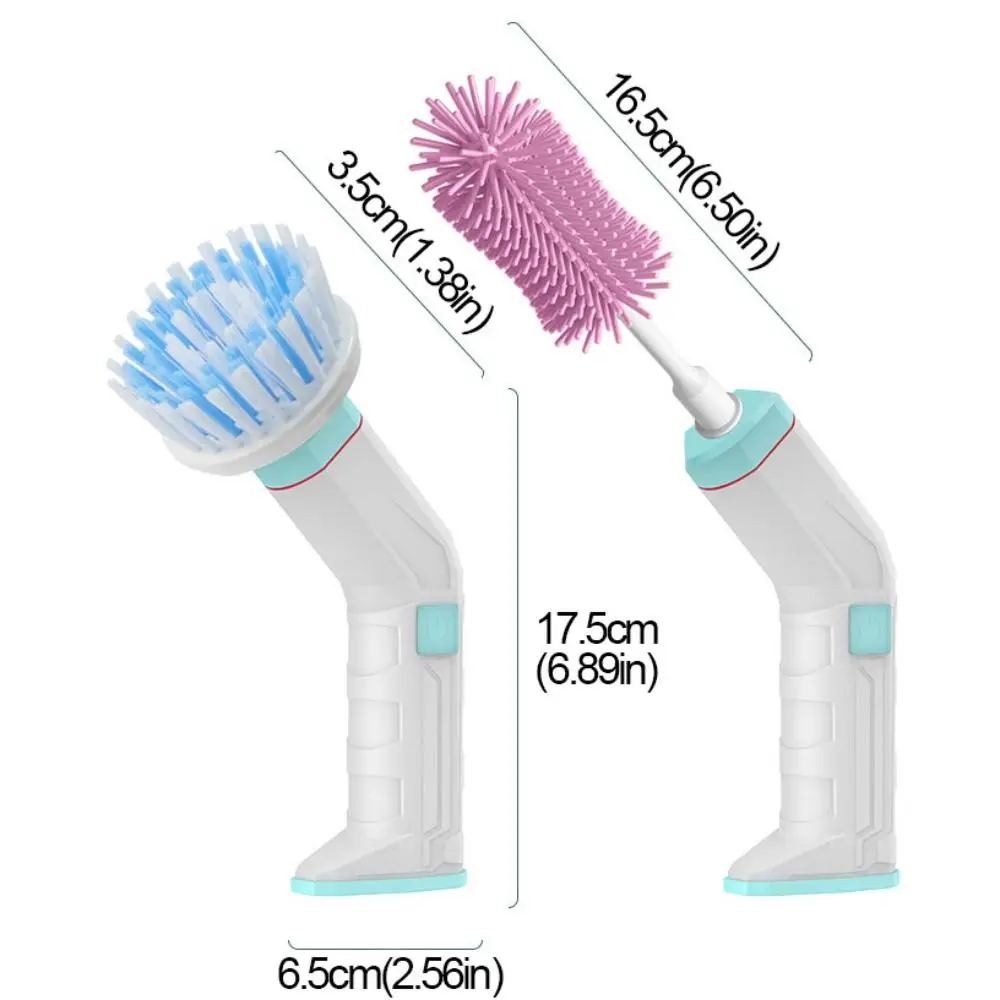 Powerful Electric Shoe Washing Brush with 2 Brush Heads Deep Cleaning Spin Scrubber Brush Rechargeable Efficient 6