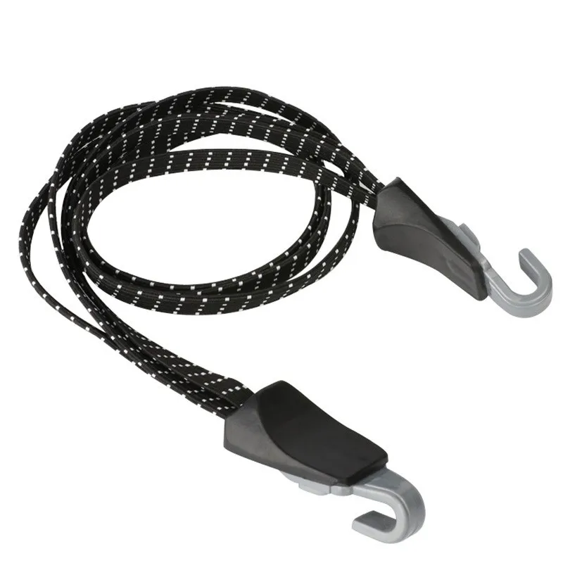 1PCS Bicycle trunk support elastic belt shelf rubber belt buckle rope belt with hook mountain bike accessories