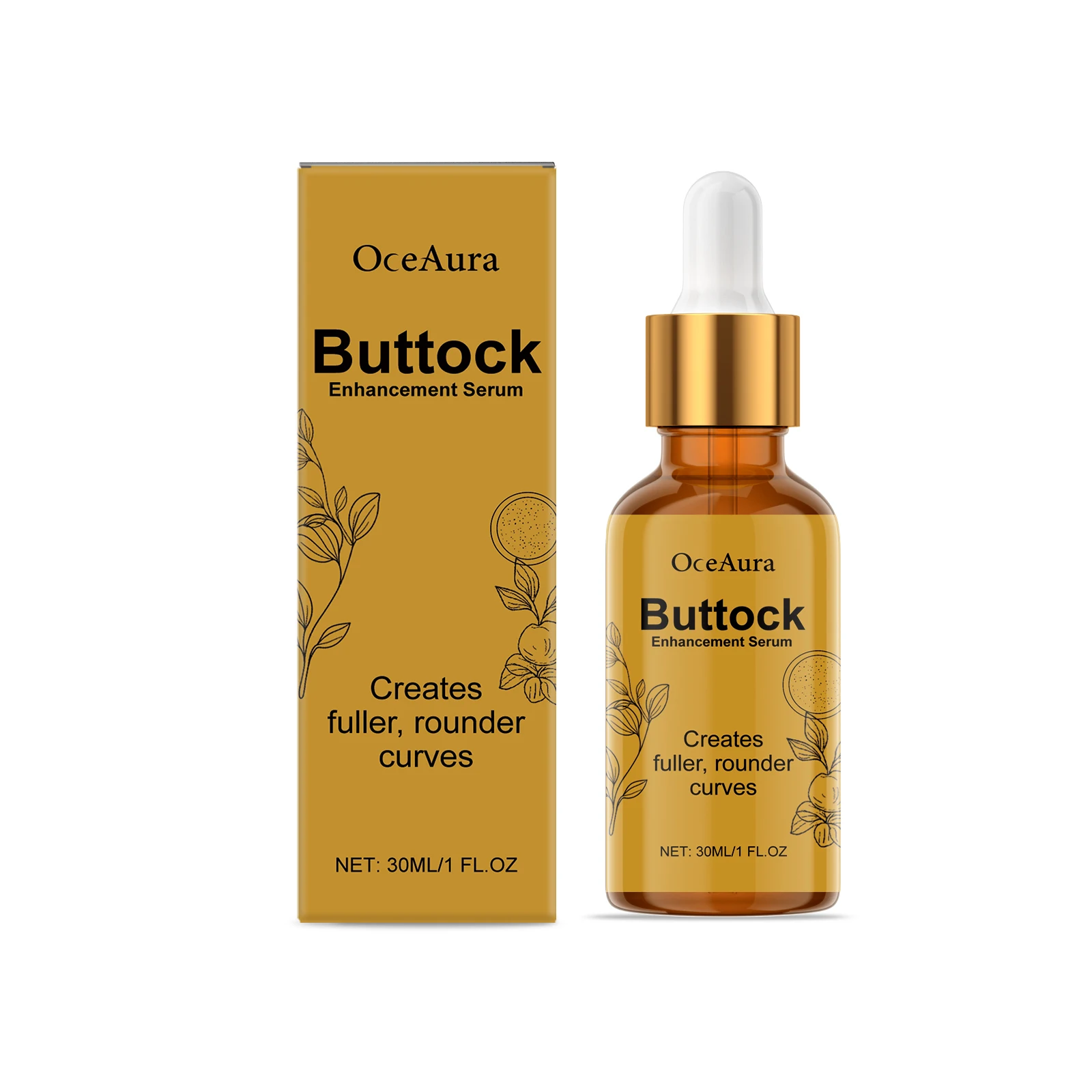 Herbal Buttock Serum - For Women’s Buttock Massage, Shaping Contours, Moisturizing Skin and Enhancing Curves