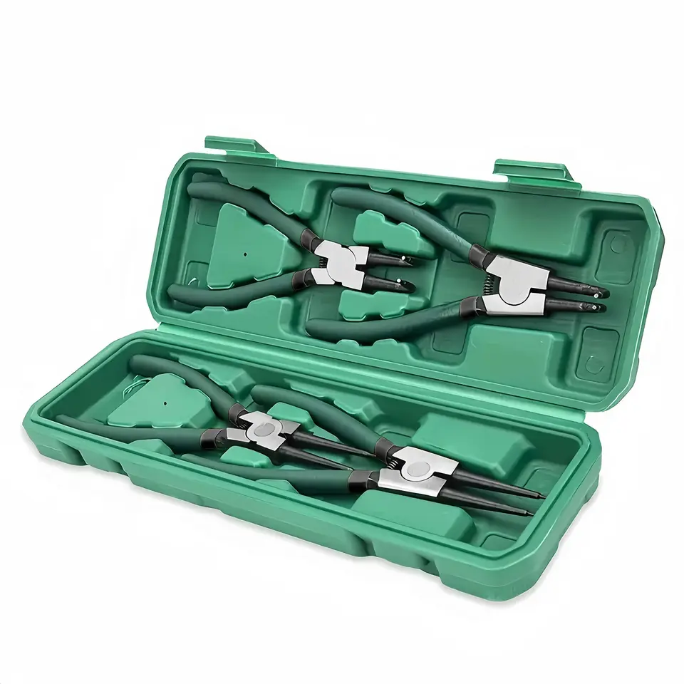 4pcs Multifunctional Circlip Pliers Set, Internal & External Retaining Ring Pliers for Industrial & DIY Use image 7