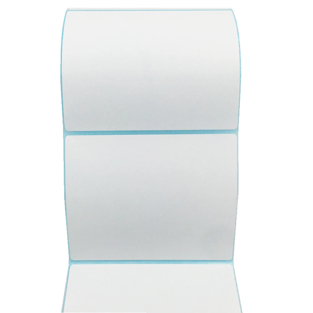 Wide Thermal Label Paper Roll - White Self-Adhesive Stickers