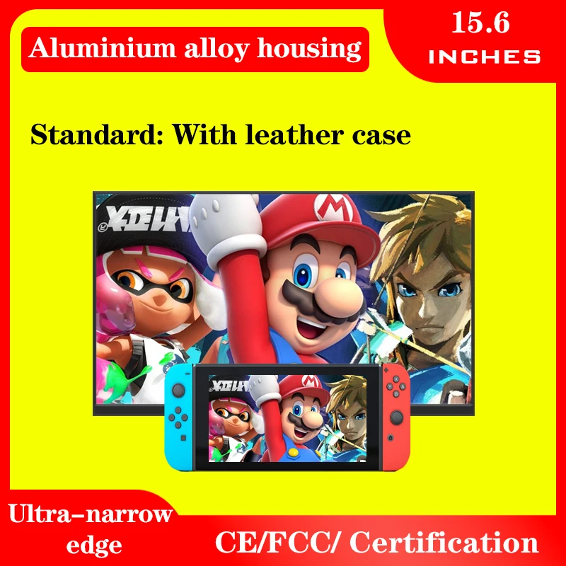 Schermo Portatile Da 15'6 Pollici Del Monitor Portatile Del Computer Portatile A Doppio Schermo Dello Specchio Del Computer Per L'Esposizione Di Ips S