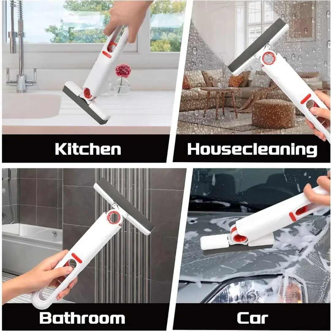 Mini Handheld Mop Folding Powerful Squeeze Home Cleaning Mops with Sponge Self-squeezing Floor Washing Mops Desk Window Car 6