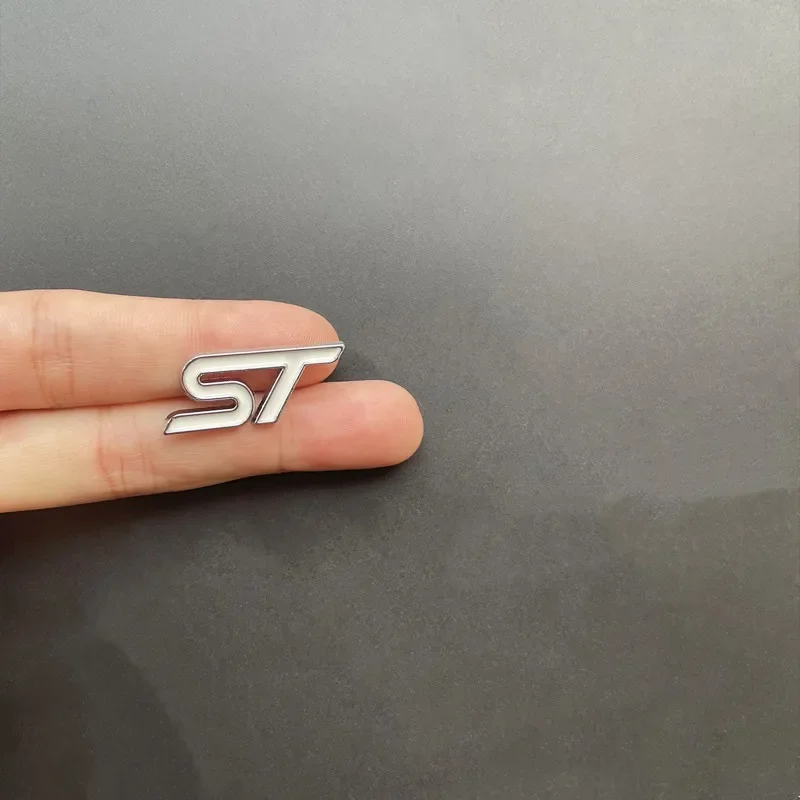 3D Metal Car Logo Steering Wheel Badge - ST Design Sticker Accessory