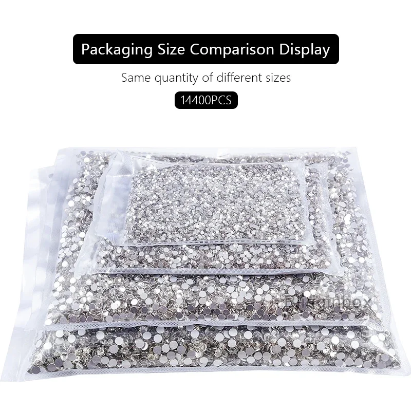 Wholesale Crystal AB Glitter Non Hotfix Rhinestones Nails Crystals uñas Diamond стразы Nail Accessories for Nail Art Nail Charms 4
