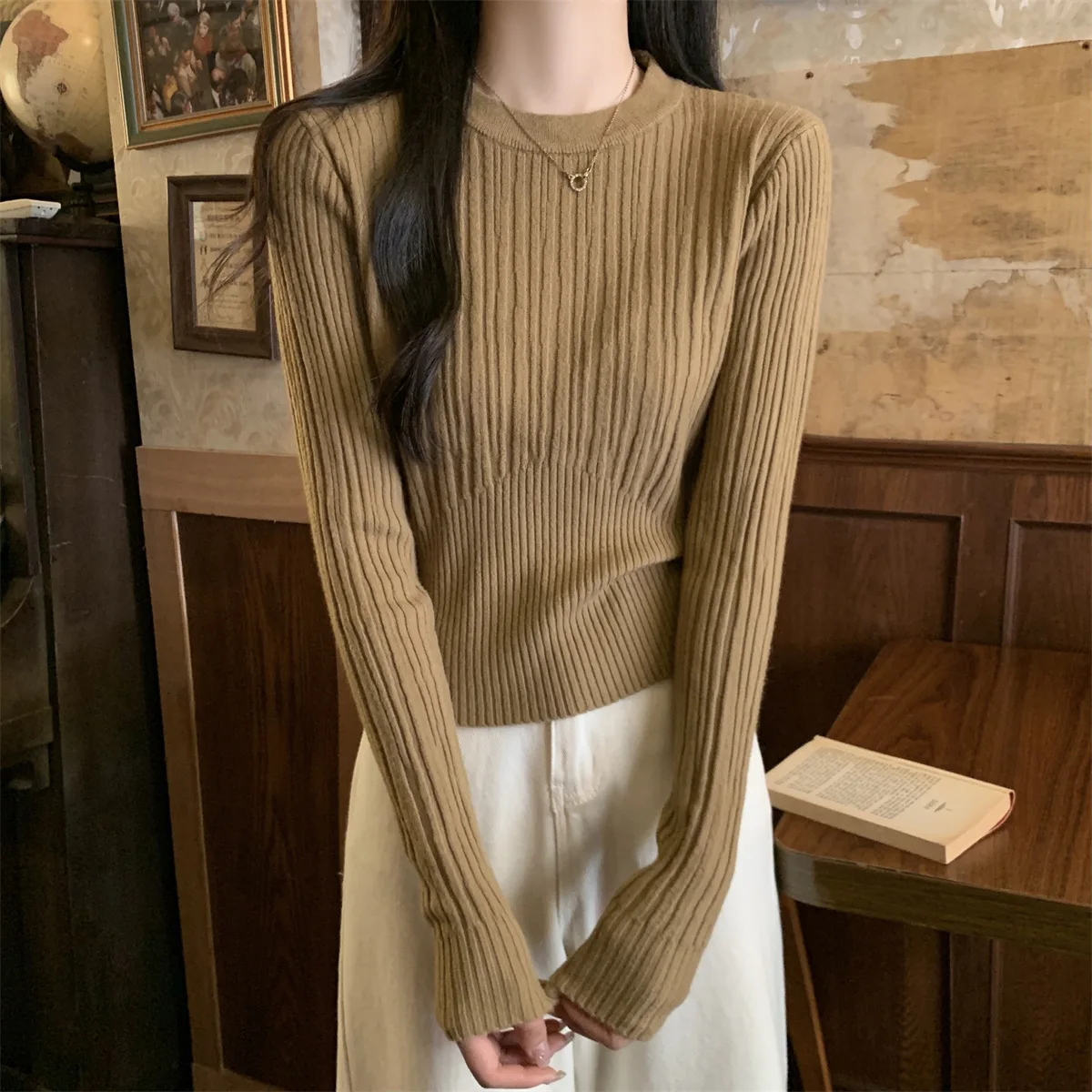Women Autumn Knitted Sweater Pullover