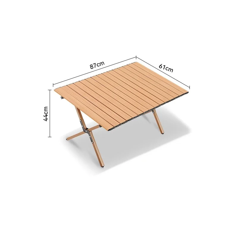 90*60CM Outdoor Folding Camping Table Carbon Steel Bear 150KG