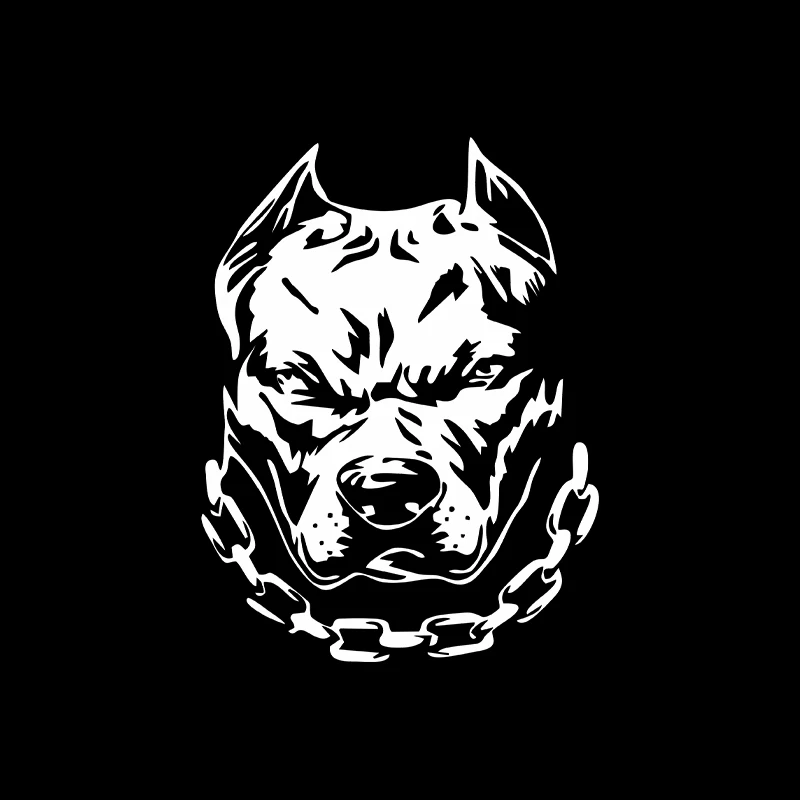 Car Interior Stickers Bulldog Vinyl Decal 14.4X19CM Waterproof Sunscreen